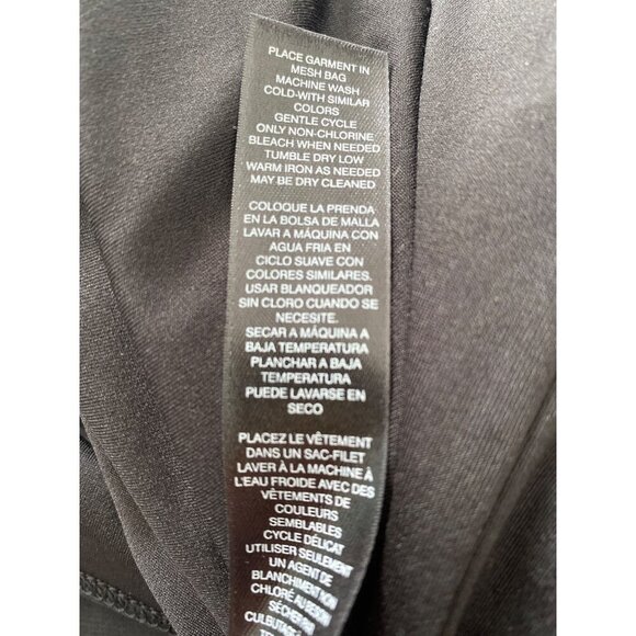 White House Black Market Black Lace Sheath Dress, Long Bell Sleeve Women's M - Picture 12 of 13